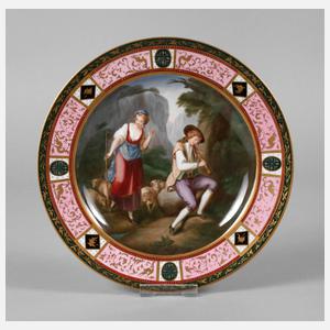 Meissen Teller ”Die Schäferin aus den Alpen”