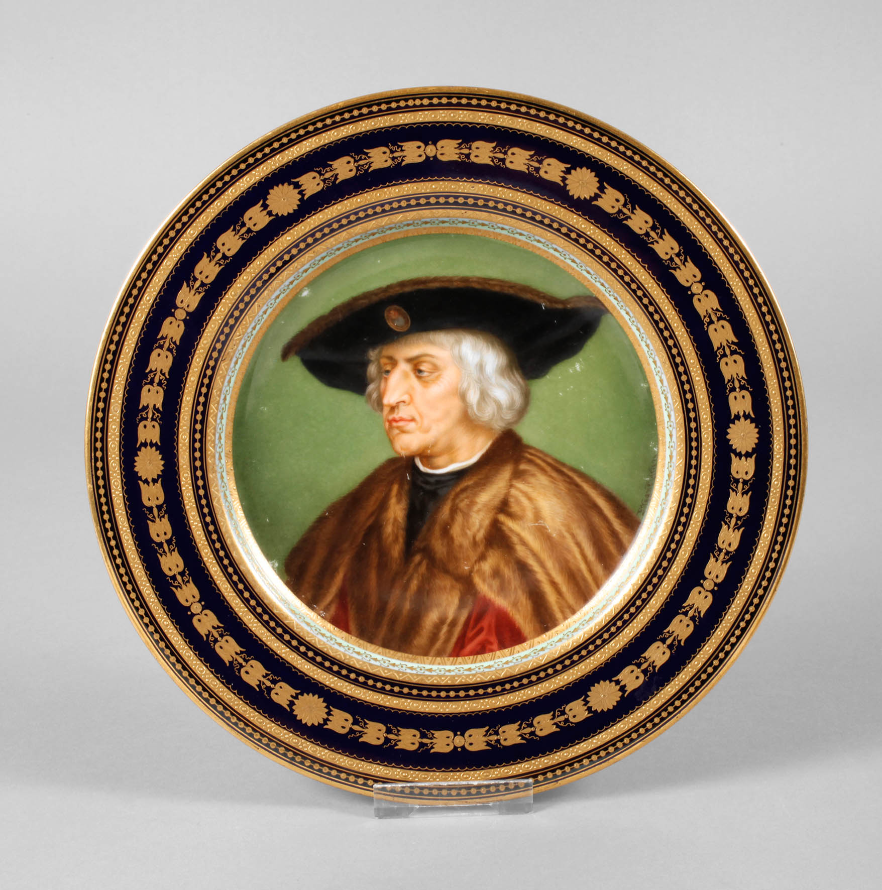 Pirkenhammer Portraitteller Kaiser Maximilian I.