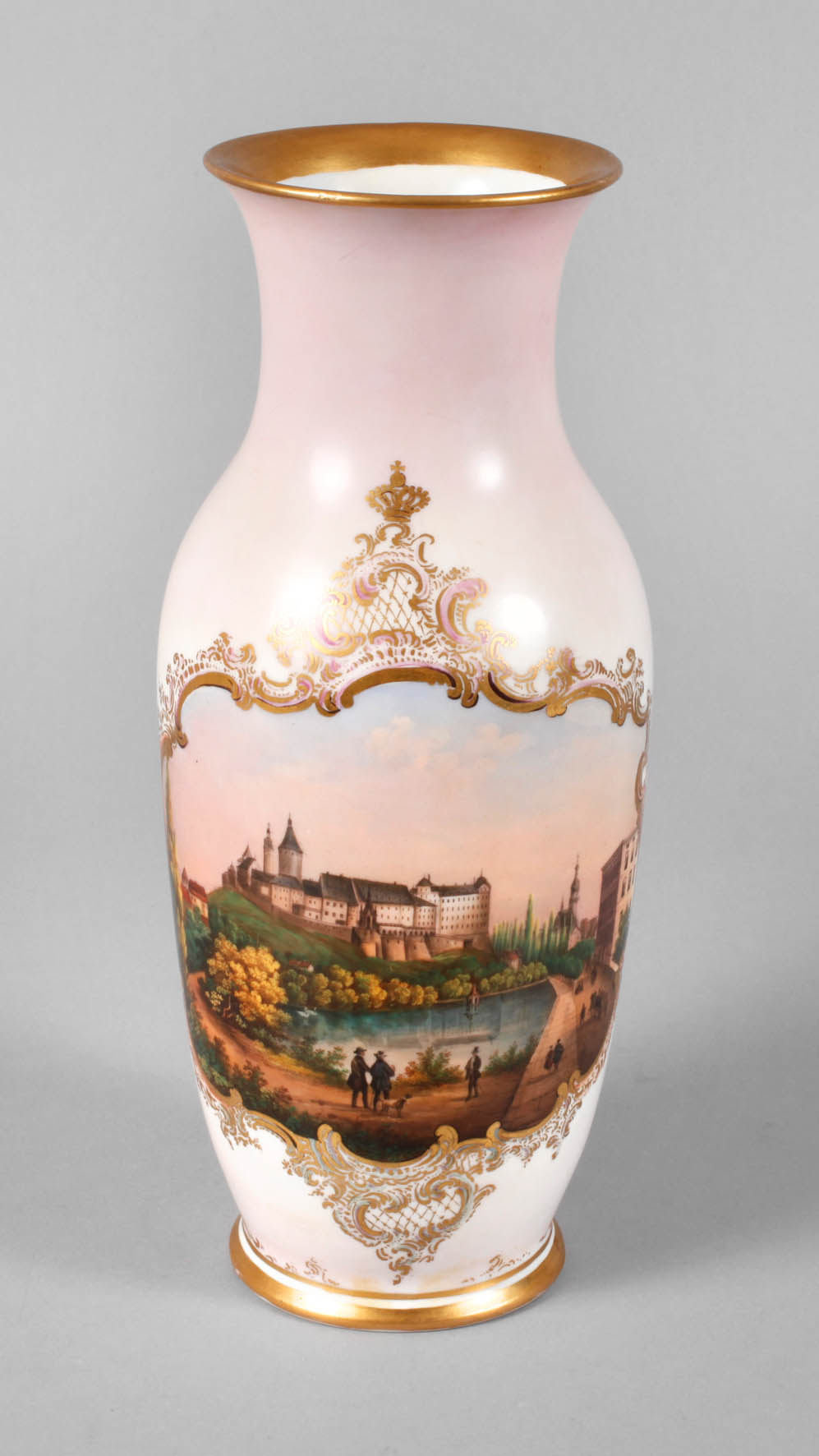 KPM Berlin feine Ansichtenvase Altenburg