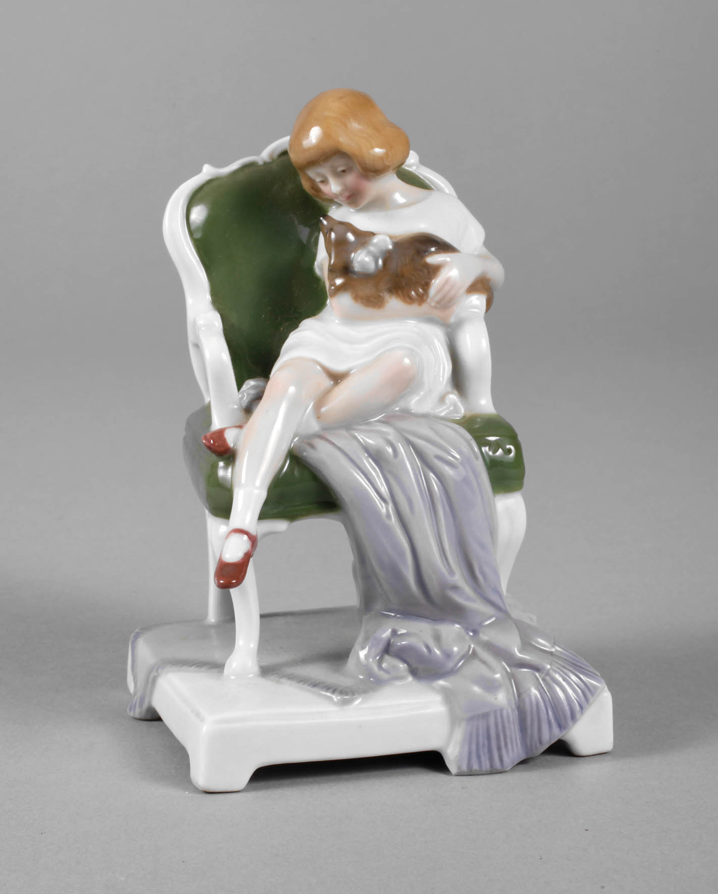 Fraureuth Kind mit Hündchen