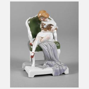 Fraureuth Kind mit Hündchen