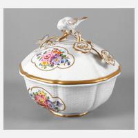 Deckeldose mit Vogelknauf111