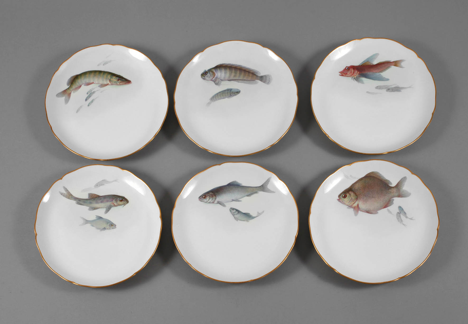 KPM Berlin sechs Fischteller