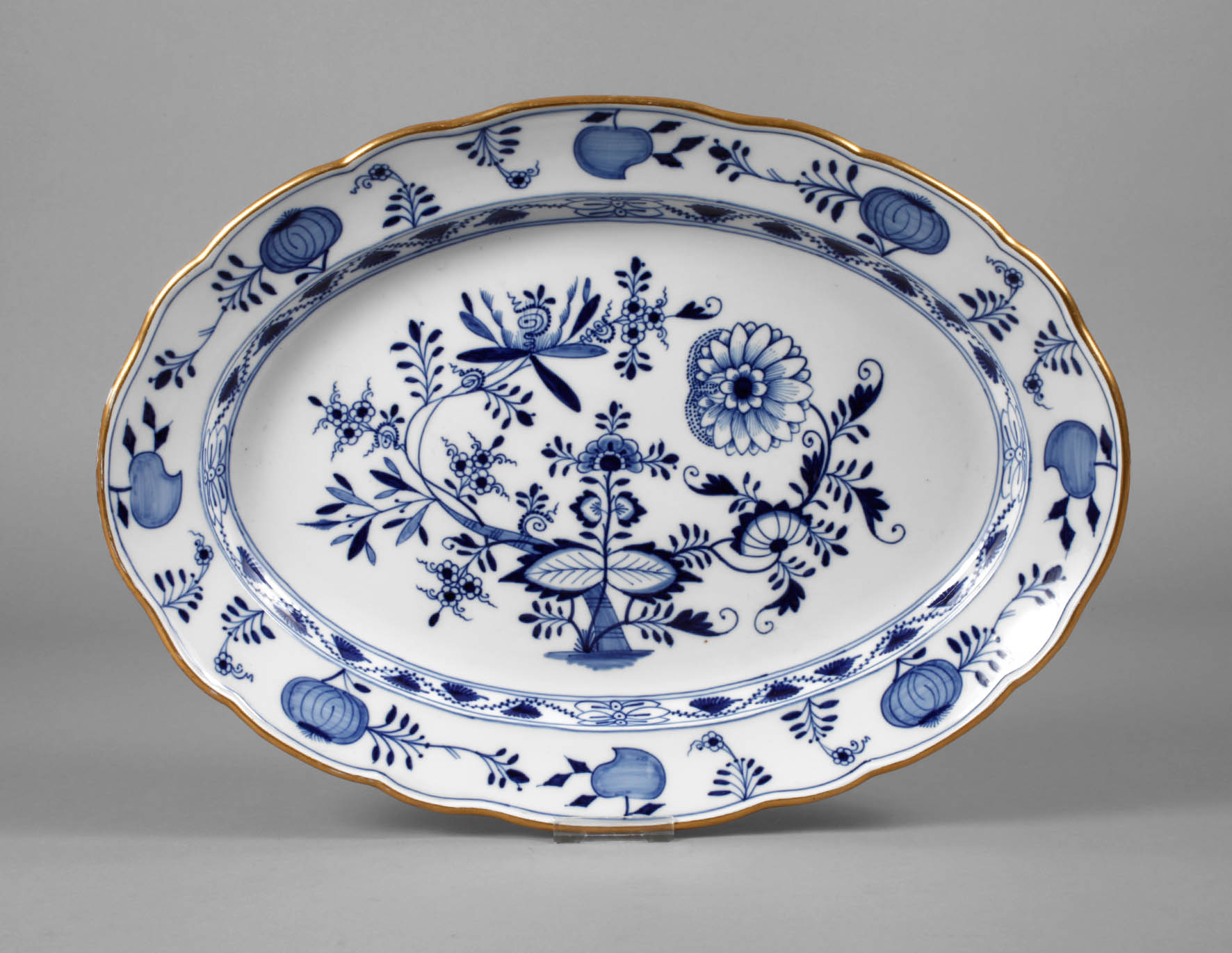 Meissen große Platte Zwiebelmuster