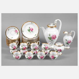 Meissen Kaffeeservice Rote Rose