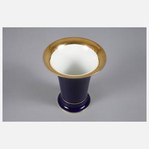 Meissen Trichtervase Kobalt