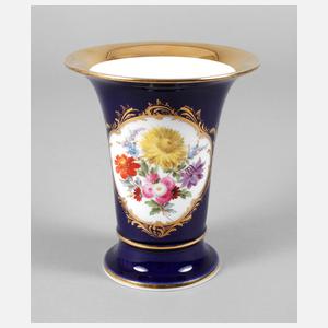 Meissen Trichtervase Kobalt