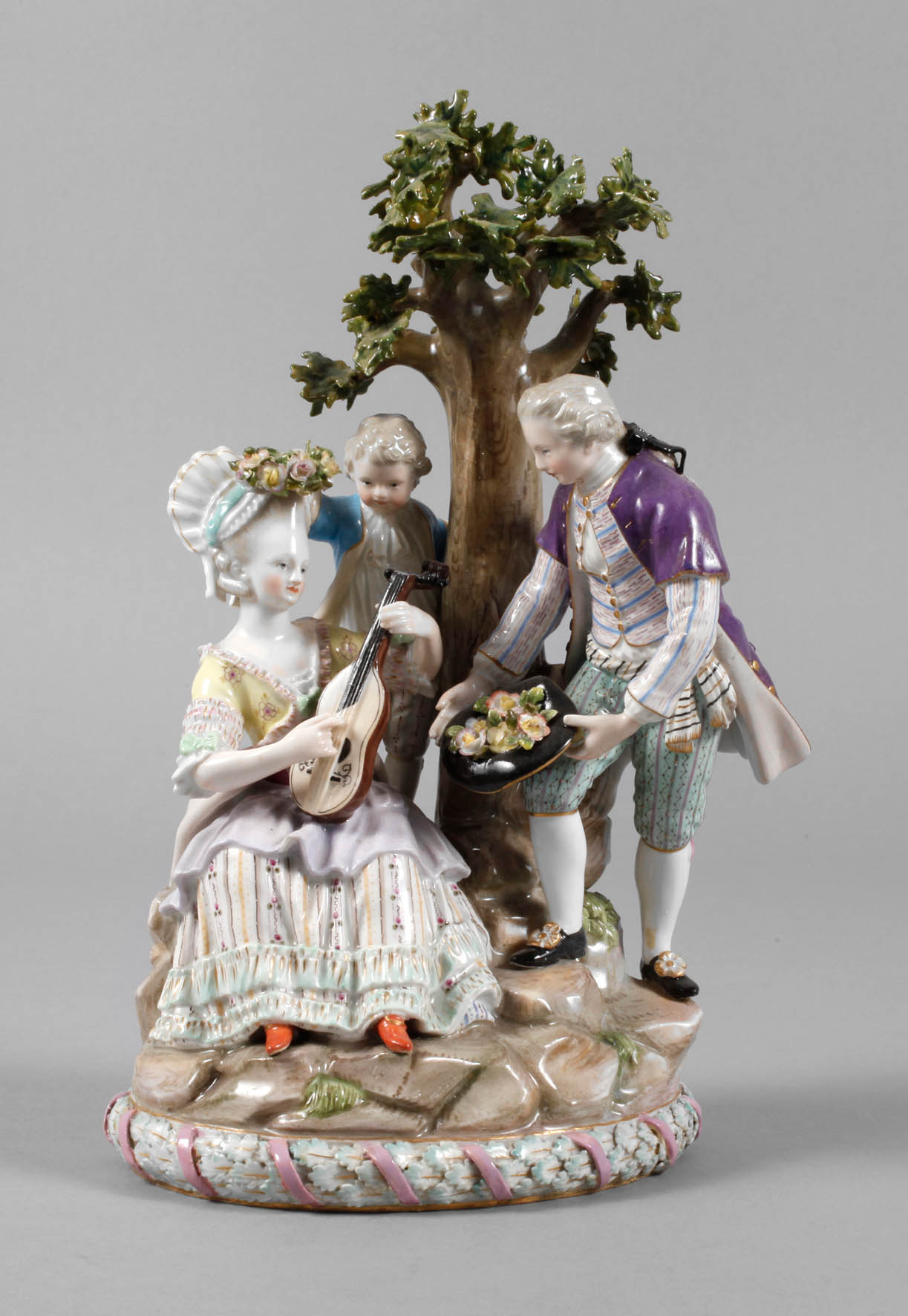Meissen Figurengruppe am Baum