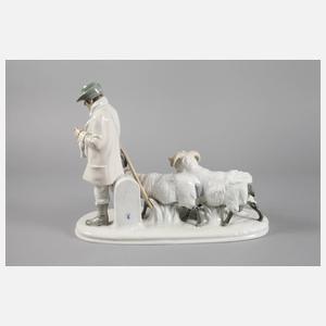 Meissen große Schäfergruppe Otto Pilz