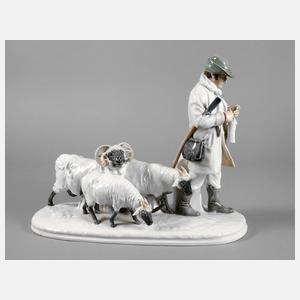 Meissen große Schäfergruppe Otto Pilz