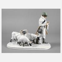 Meissen große Schäfergruppe Otto Pilz111