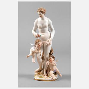 Meissen Venus mit zwei Amoretten