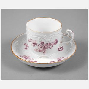 Meissen Tasse und Untertasse