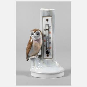 Metzler & Ortloff Eule mit Thermometer