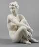 Rosenthal sitzender weiblicher Akt