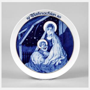Rosenthal Weihnachtsteller 1920