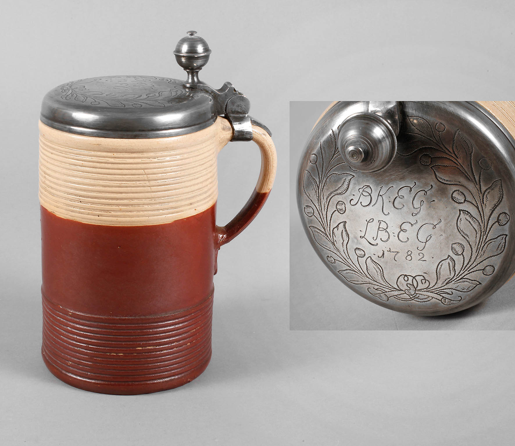 Sächsischer Steinzeugwalzenkrug