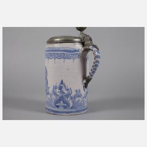 Wuchtiger Bayreuther Fayence-Walzenkrug