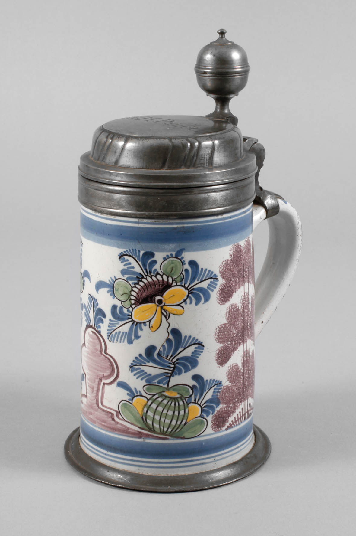 Bayreuther Fayence-Walzenkrug