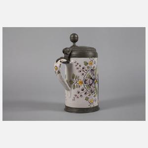 Nürnberger Fayence-Walzenkrug