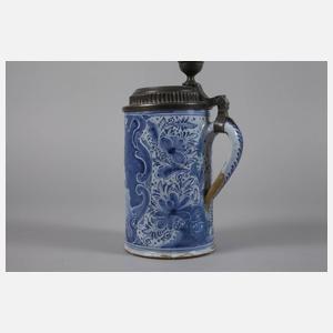 Nürnberger Fayence-Walzenkrug