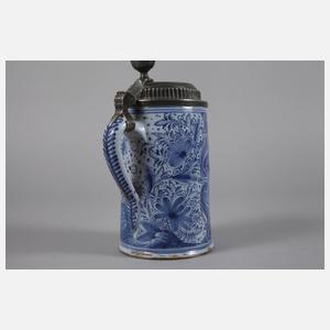 Nürnberger Fayence-Walzenkrug