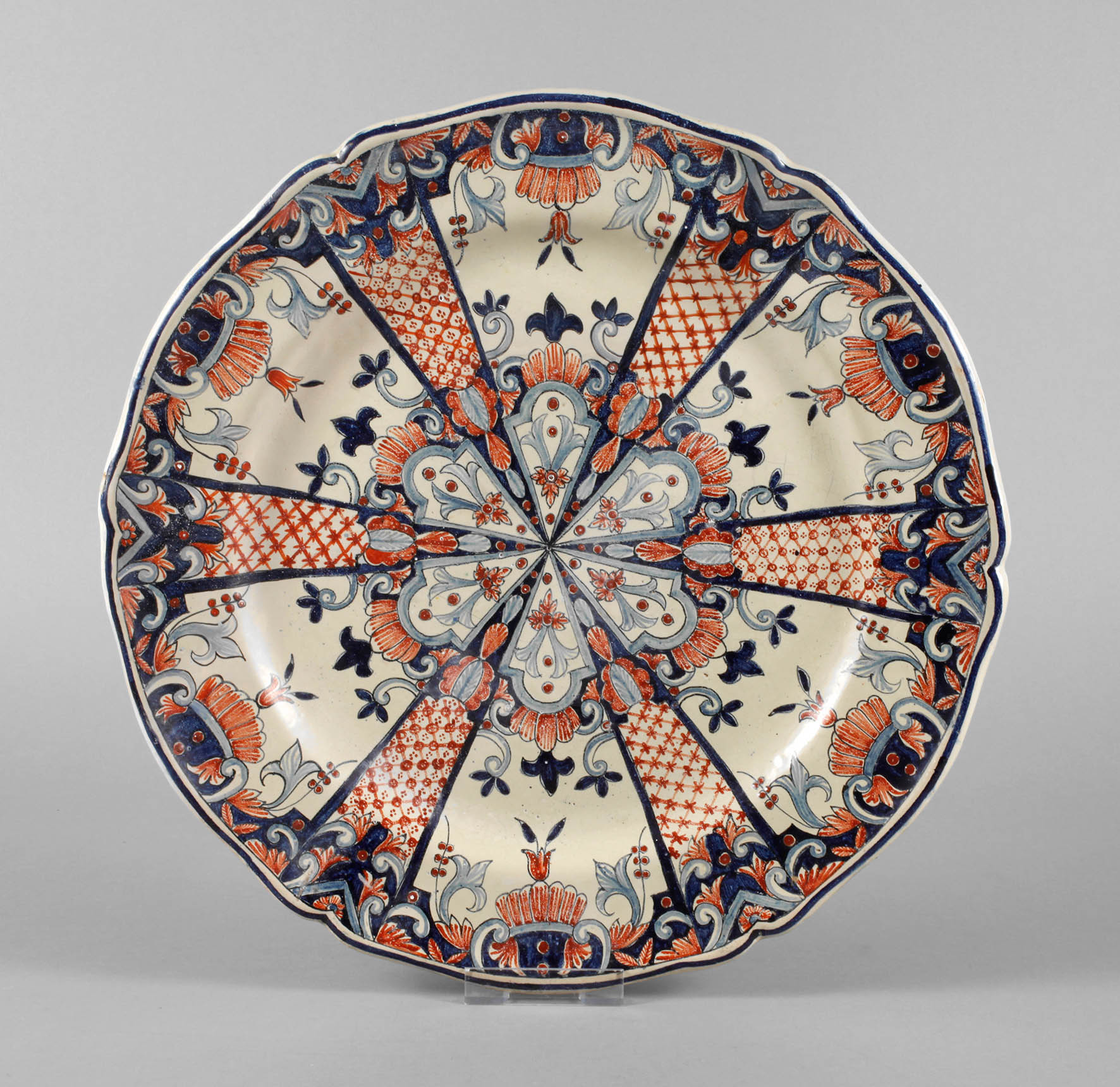 Große Delfter Fayenceplatte