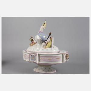 Niderviller paar prunkvolle Deckelterrinen