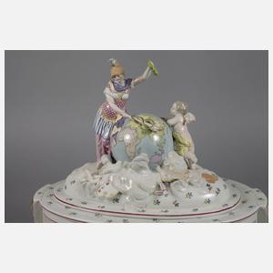 Niderviller paar prunkvolle Deckelterrinen