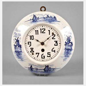 Küchenuhr mit Delfter Motiven
