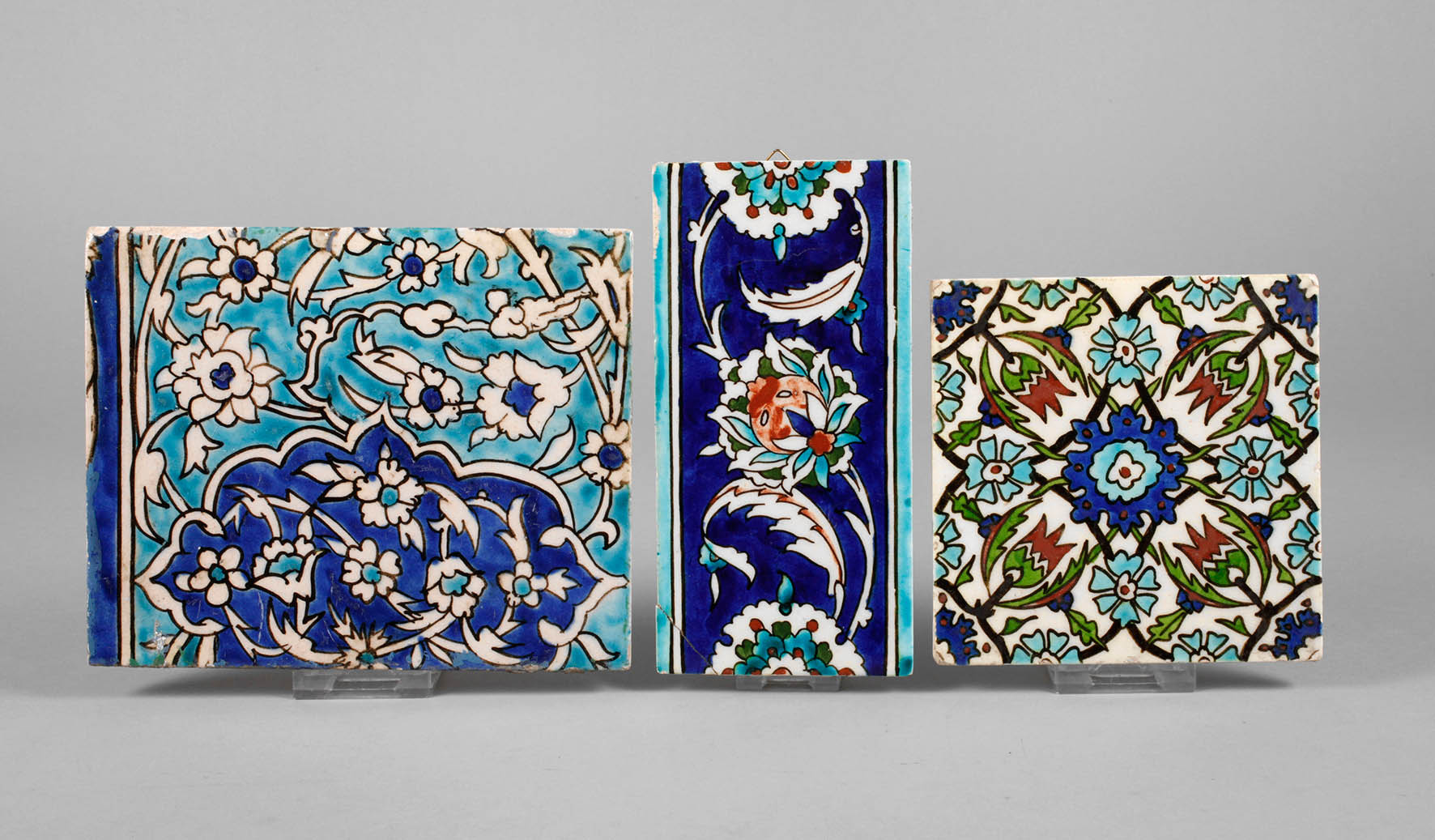 Drei osmanische Fliesen