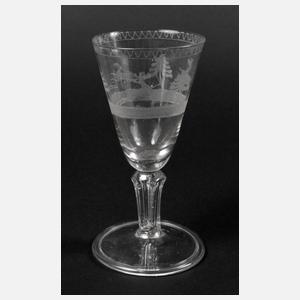Jagdliches Kelchglas