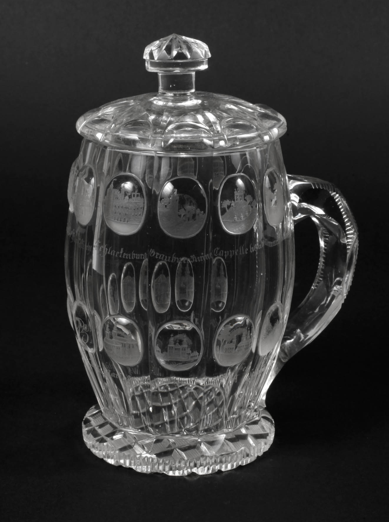 Biedermeier-Deckelkrug Teplitz