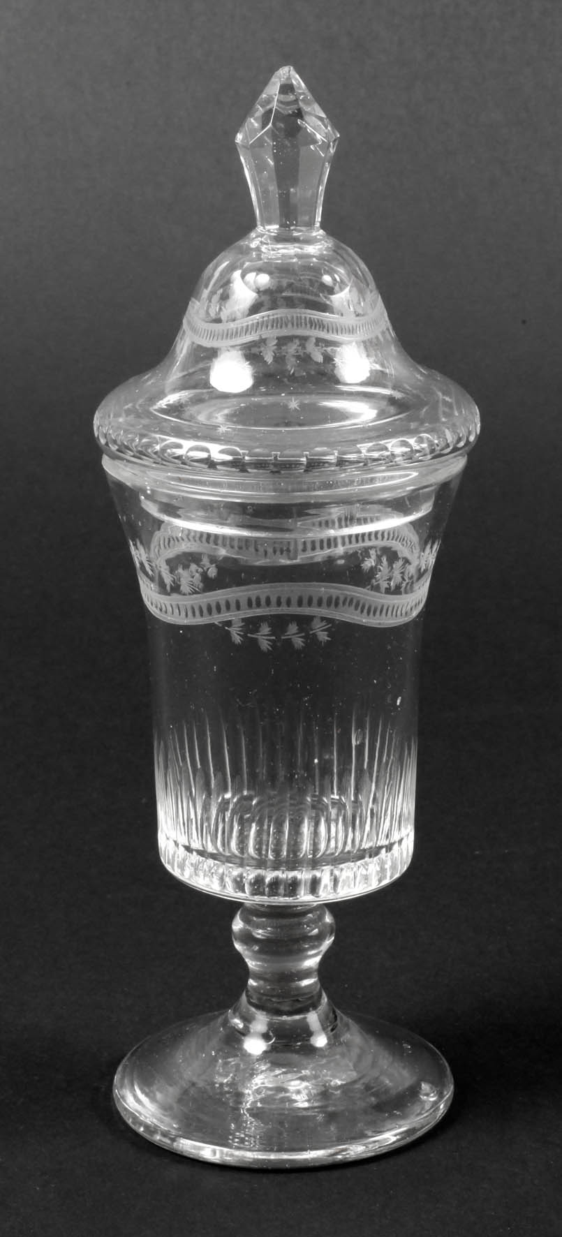 Deckelglas Biedermeier