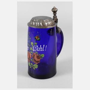 Walzenkrug Kobaltglas