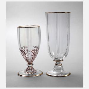 Lobmeyr Wien zwei feine Trinkgläser