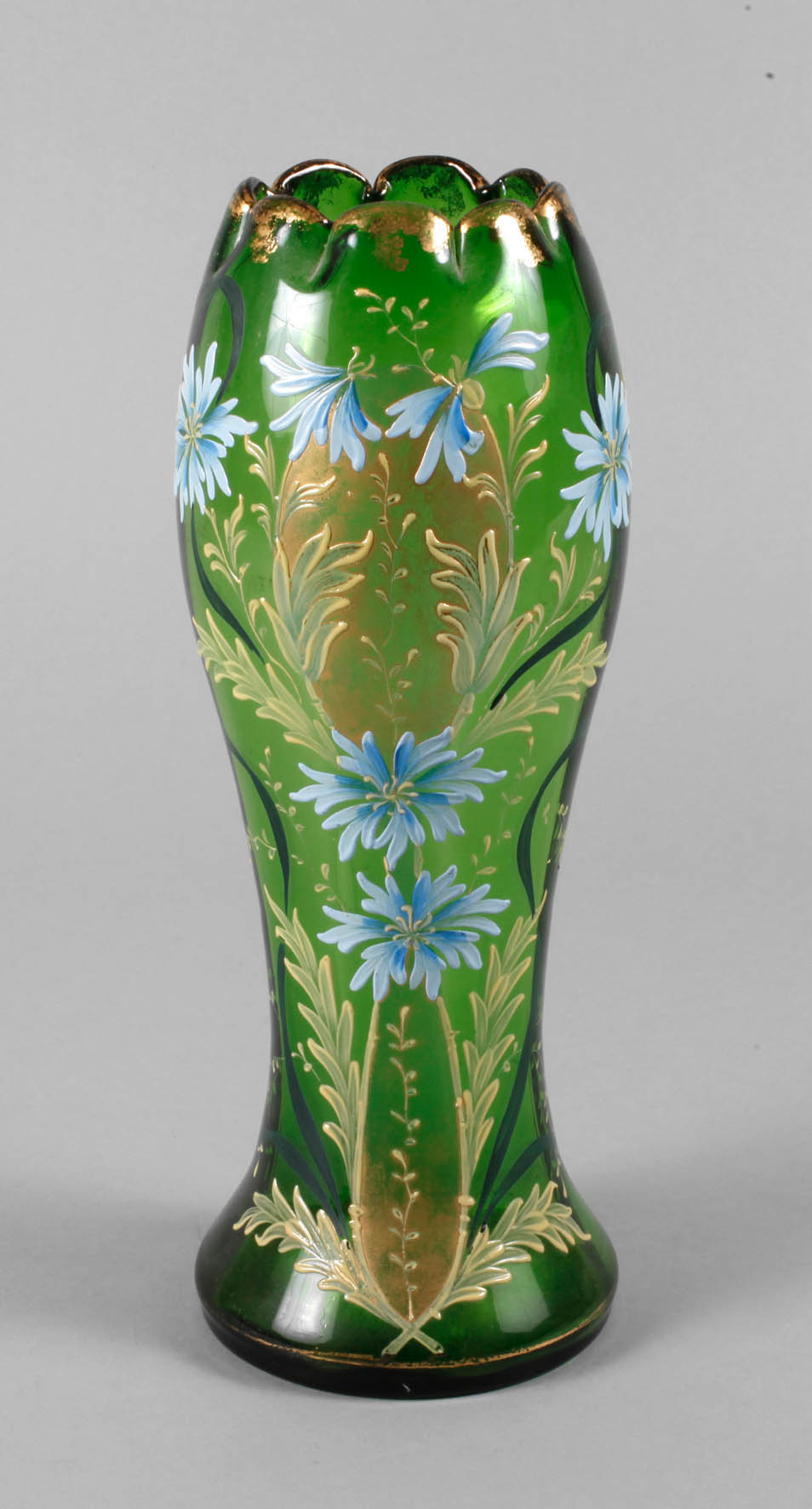 Jugendstilvase Emaildekor