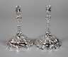 Paar barocke Silberleuchter Augsburg