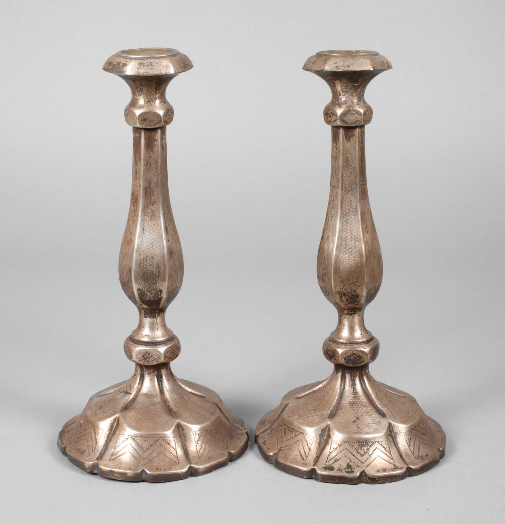 Paar Silberleuchter Wien