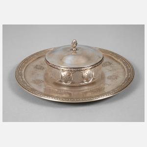 Butterdose mit Tablett