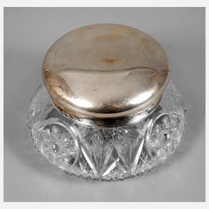 Große Dose mit Silberdeckel