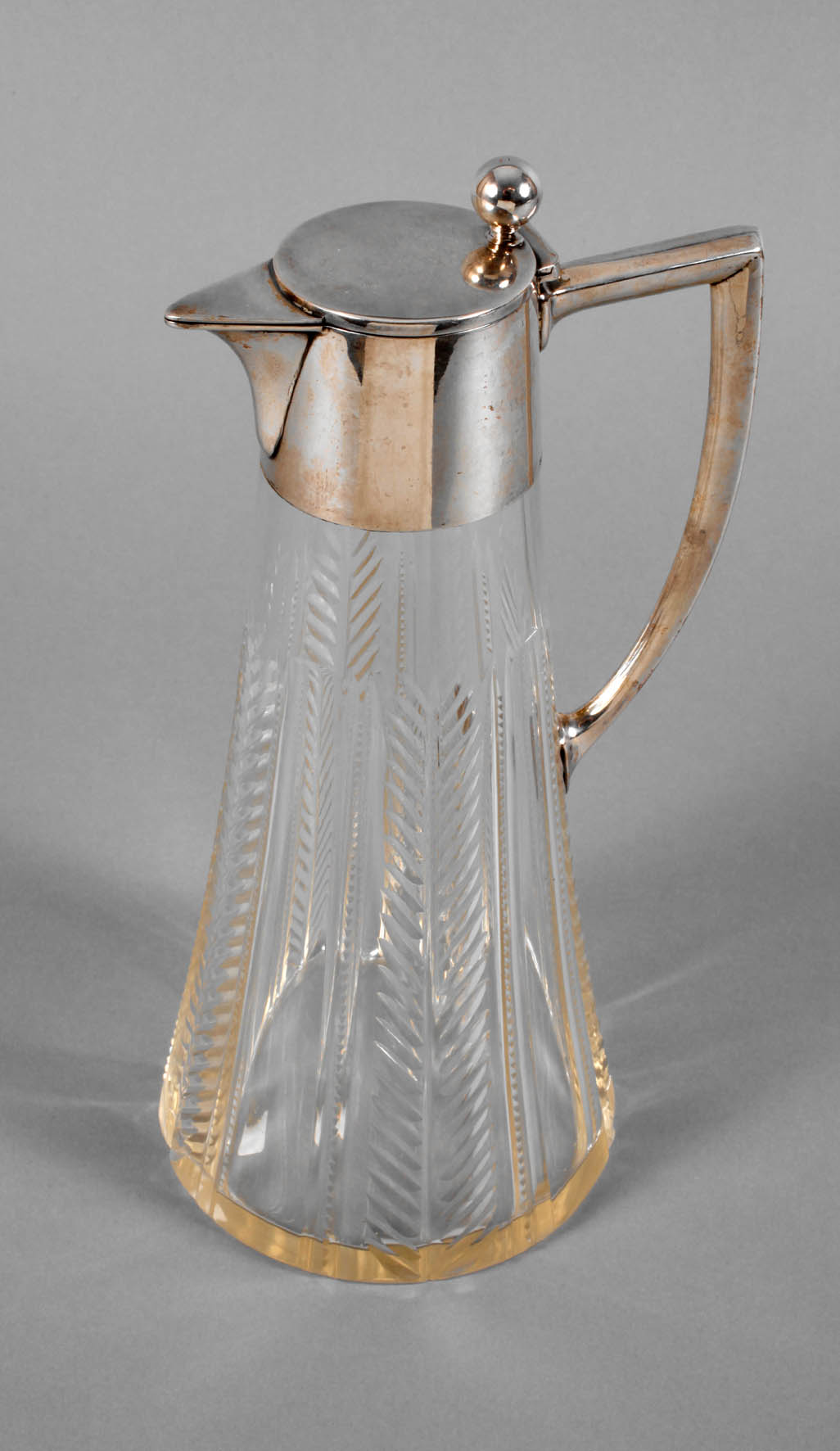Karaffe mit Silbermontierung