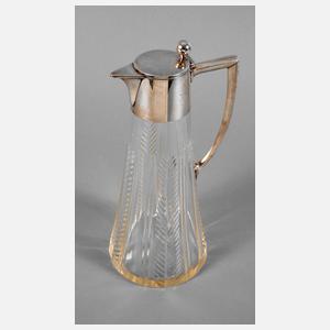 Karaffe mit Silbermontierung