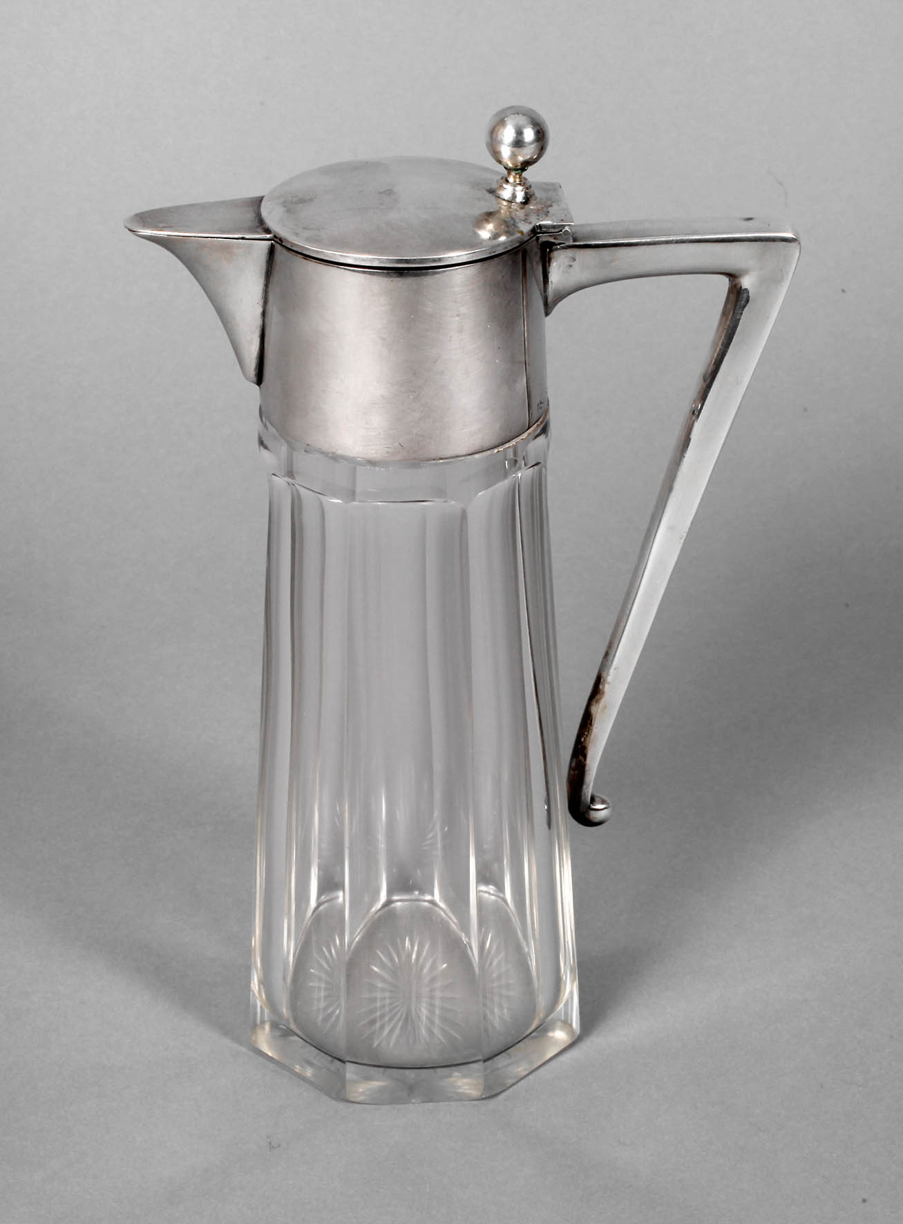 Karaffe mit Silbermontierung