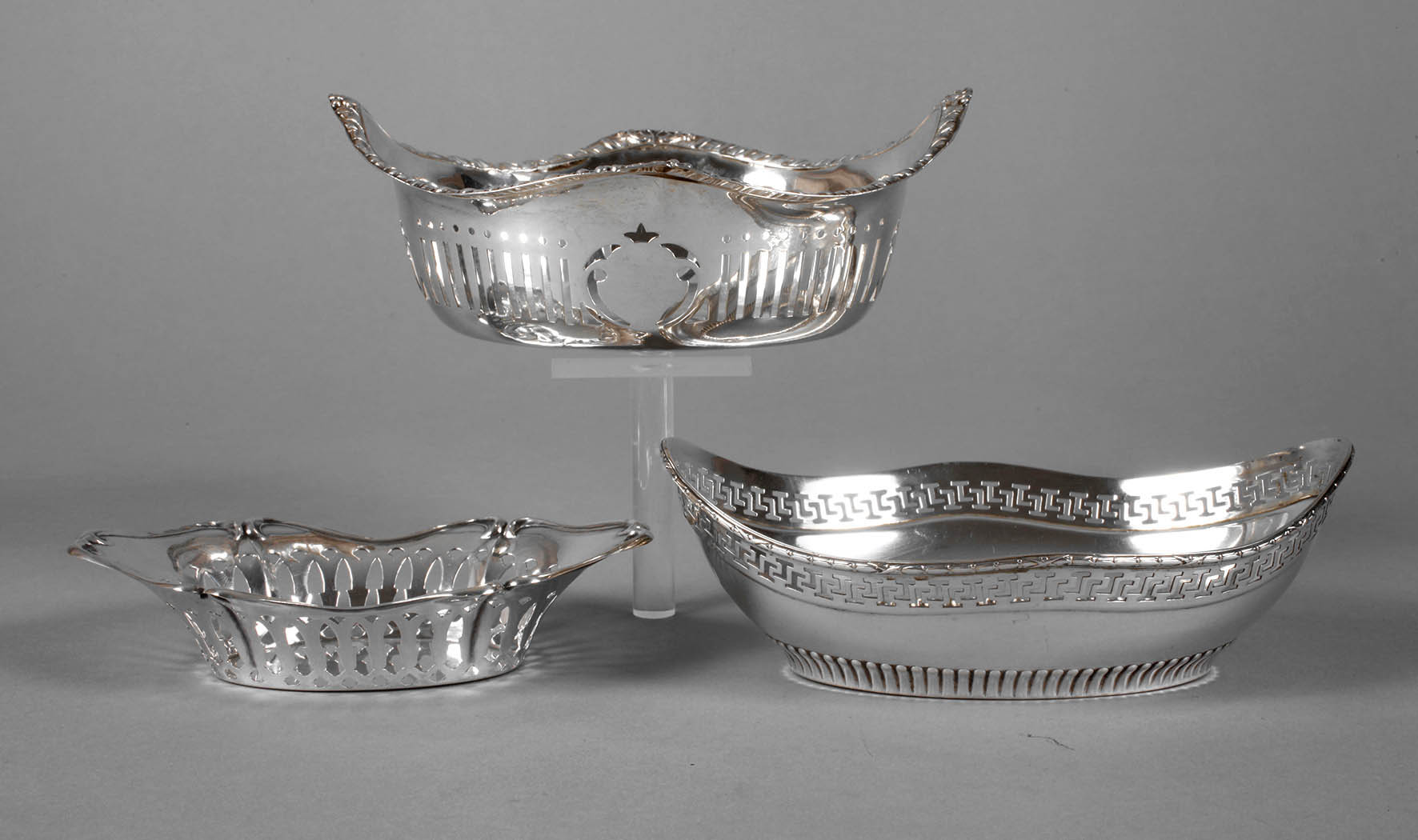 Drei Silberschalen