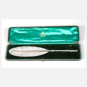 England Schreibfeder Silber