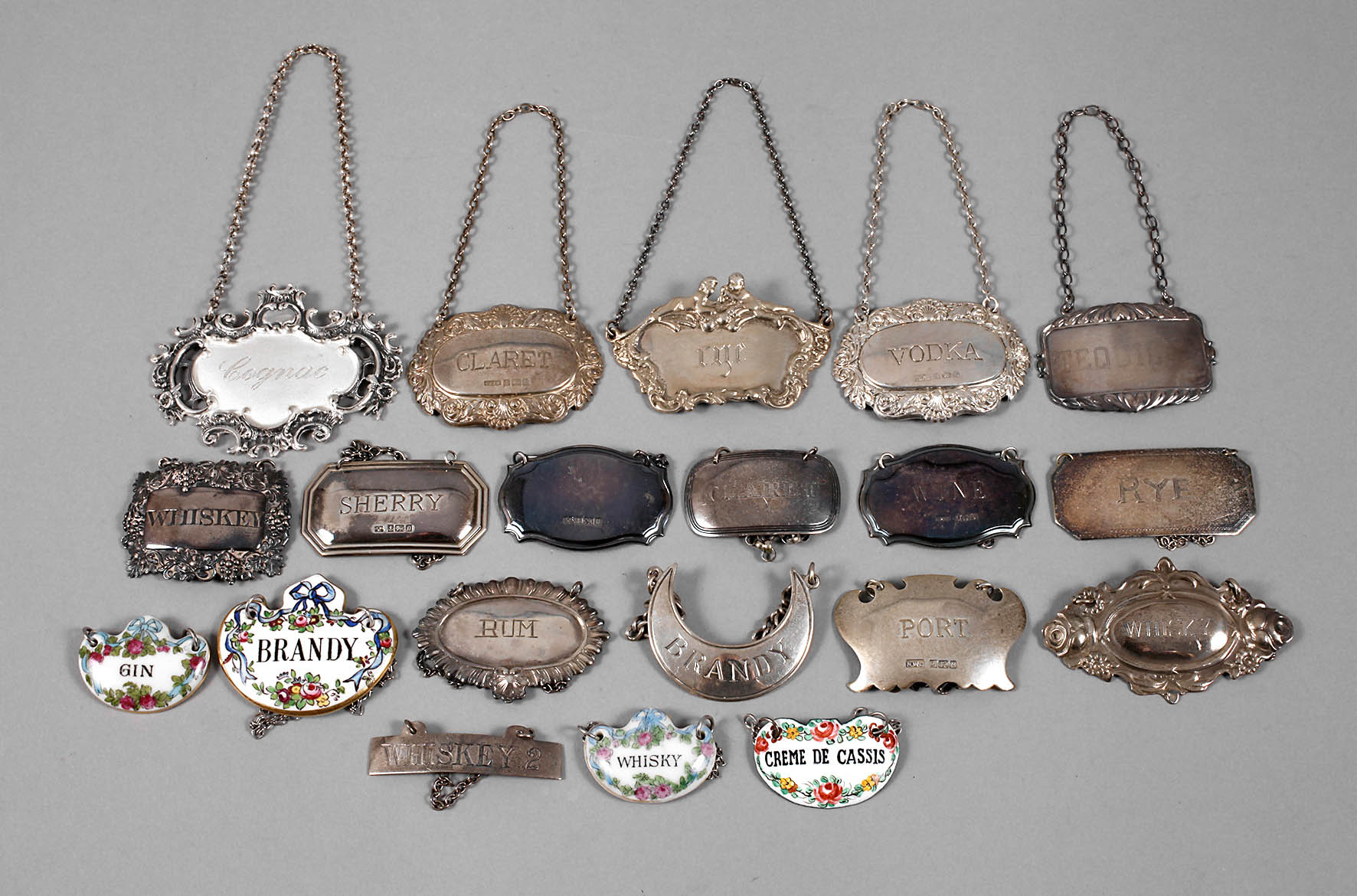 Konvolut Flaschenanhänger