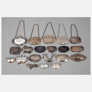 Konvolut Flaschenanhänger