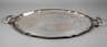 Übergroßes Silbertablett