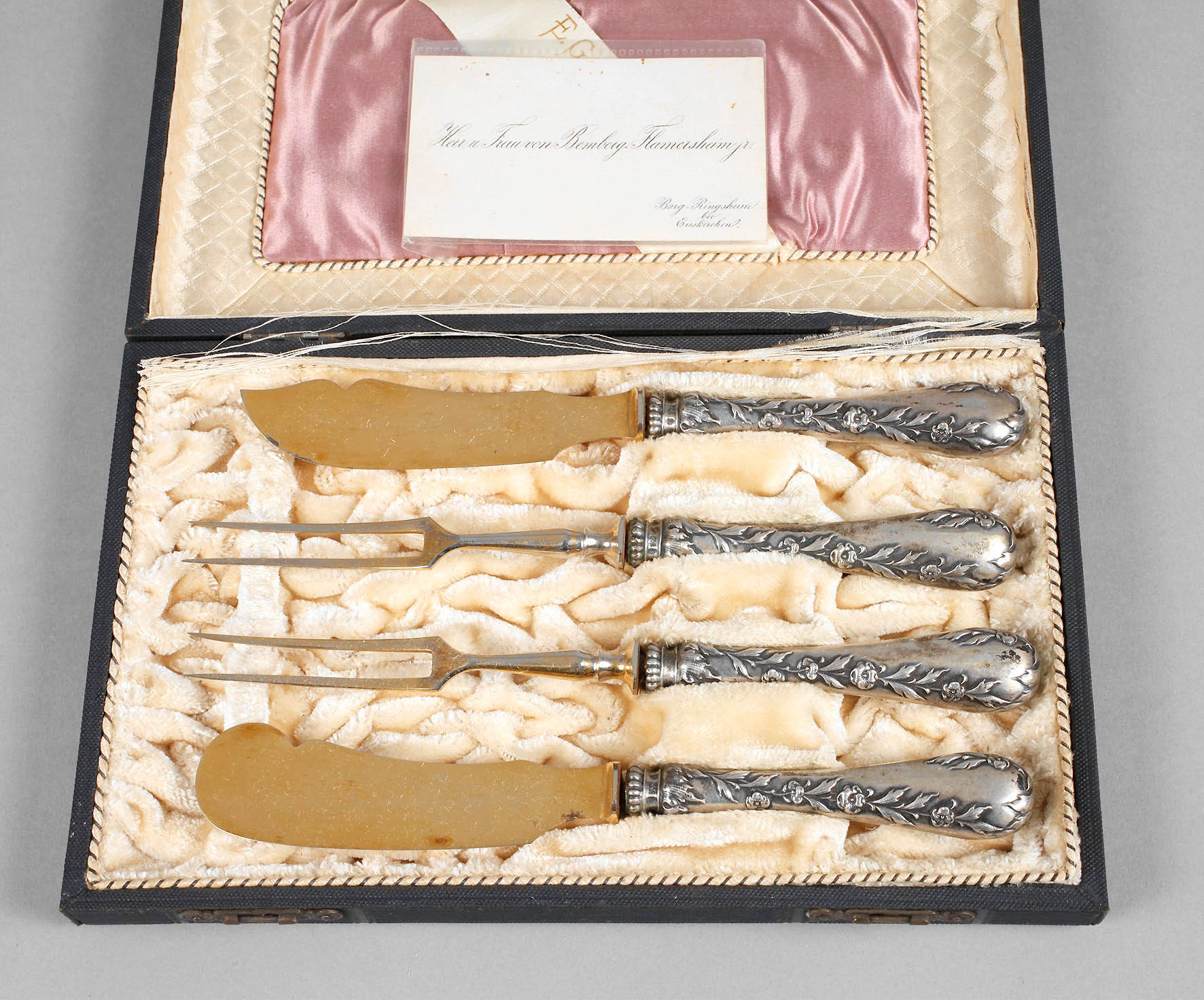 Silber Vorlegebesteck im Etui